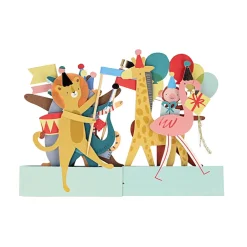 Animal Parade Concertina Card