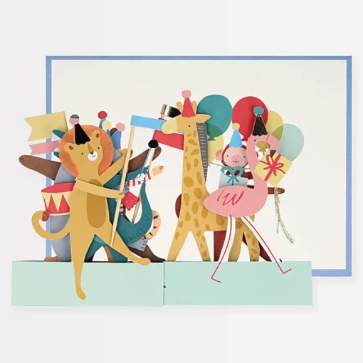 Animal Parade Concertina Card