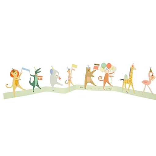Animal Parade Concertina Card