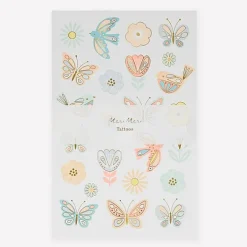 Birds & Butterflies Tattoo Sheet