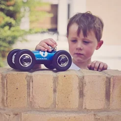 Blauwe Racewagen - Bonnie Joules