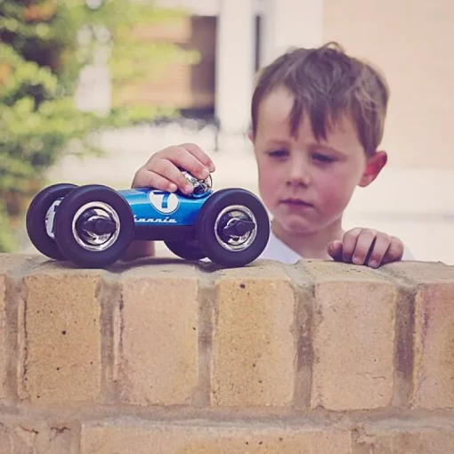 Blauwe Racewagen - Bonnie Joules
