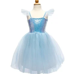 Blauwe Verkleedjurk - Sequins Princess Dress Blue