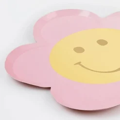 Borden Happy Face Flower Plates - set van 8