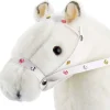 Boutique, paard met zadel en teugel, "Weisser Blitz", wit, met geluid, 27 cm