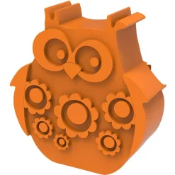 Brooddoos met 2 vakjes - Owl Orange