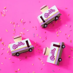 Cupcake Van (F647) 8,4X4,1X6,5Cm, Wooden Diecast, In Giftbox, 3+
