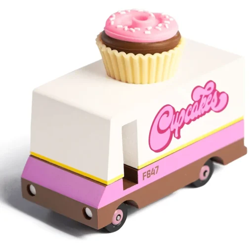 Cupcake Van (F647) 8,4X4,1X6,5Cm, Wooden Diecast, In Giftbox, 3+
