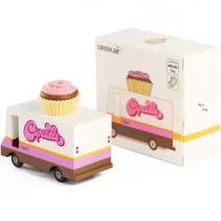 Cupcake Van (F647) 8,4X4,1X6,5Cm, Wooden Diecast, In Giftbox, 3+