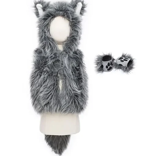 Dierenkostuum Big Bad Wolf Vest With Gloves