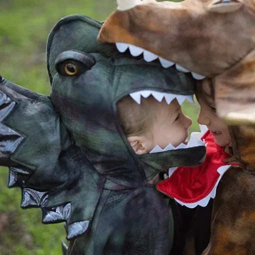 Dino Verkleedcape Met Klauwen - Grandasaurus Dilophosaurus