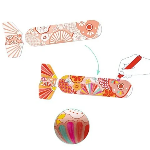 Diy - A Colorier, À Peindre Koinobori