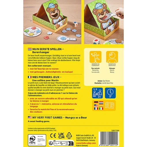 Dobbelspel Berenhonger - Mijn Eerste Spellen