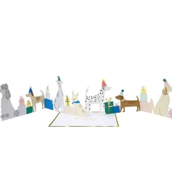 Dog Party Concertina Card