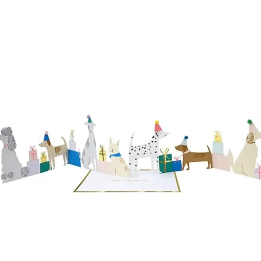 Dog Party Concertina Card