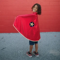 Dubbelzijdige Superheldencape Wonder Cape - Rood/Goud