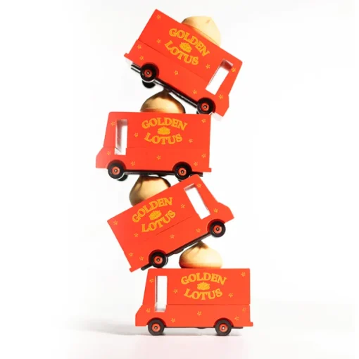 Dumpling Van (F347) 8,4X4,1X6,5Cm, Wooden Diecast, In Giftbox,