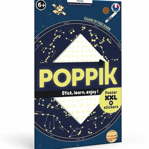 Educatieve Xxl Poster + 640 Stickers Skymap | 6-12 Jaar