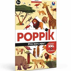 Educatieve Xxl Poster + 42 Stickers Savanne | 5-12 Jaar