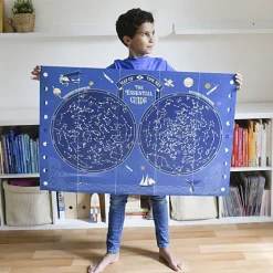 Educatieve Xxl Poster + 640 Stickers Skymap | 6-12 Jaar