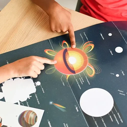 Educatieve Xxl Poster + 40 Stickers Astronomy | 7-12 Jaar