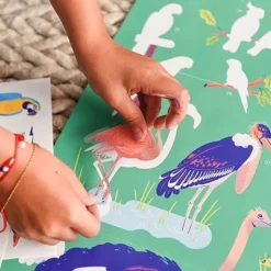 Educatieve Xxl Poster + 640 Stickers Birds | 6-12 Jaar
