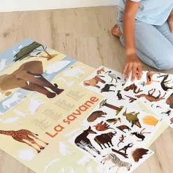 Educatieve Xxl Poster + 42 Stickers Savanne | 5-12 Jaar