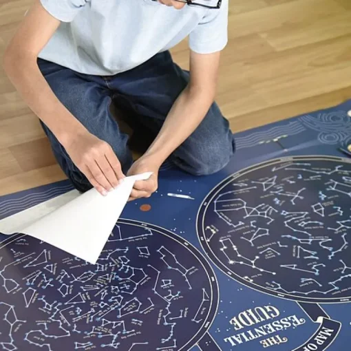 Educatieve Xxl Poster + 640 Stickers Skymap | 6-12 Jaar