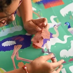 Educatieve Xxl Poster + 640 Stickers Birds | 6-12 Jaar