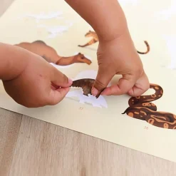 Educatieve Xxl Poster + 42 Stickers Savanne | 5-12 Jaar