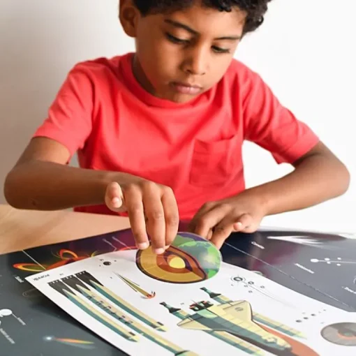 Educatieve Xxl Poster + 40 Stickers Astronomy | 7-12 Jaar