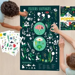Educatieve Xxl Poster + 51 Stickers Botanic | 7-12 Jaar