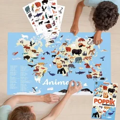 Educatieve Xxl Poster + 42 Stickers Animals Of The World | 5-12 Jaar