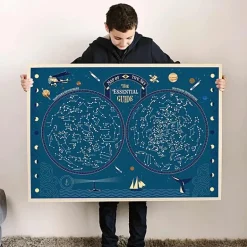 Educatieve Xxl Poster + 640 Stickers Skymap | 6-12 Jaar
