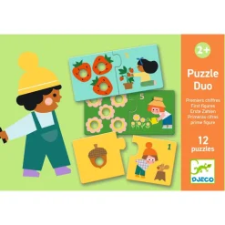 Eerst legpuzzels Duo Eerste Cijfers - 12 puzzels