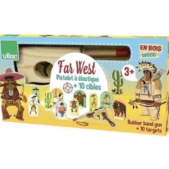 Farwest, Spel Met Houten Pistool En Elastiekjes