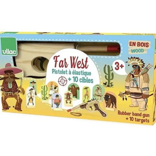 Farwest, Spel Met Houten Pistool En Elastiekjes