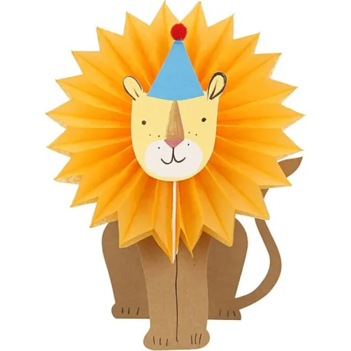 Feestkaart Honeycomb Lion Card