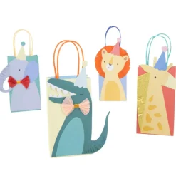 Feestzakje Animal Parade Party Bags - set van 8