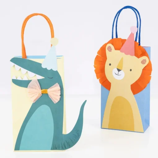 Feestzakje Animal Parade Party Bags - set van 8