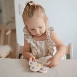 Fidget toy speeltje Bloem | Soft Lilac/Daffodil/Ivory
