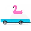 Flamingo Wagon (W228) 8,9X3,8X6,4Cm, Wooden Diecast, Magnetic,