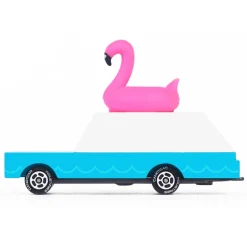 Flamingo Wagon (W228) 8,9X3,8X6,4Cm, Wooden Diecast, Magnetic,