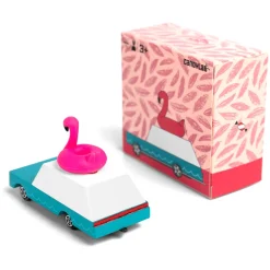 Flamingo Wagon (W228) 8,9X3,8X6,4Cm, Wooden Diecast, Magnetic,