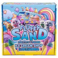 Fluffy Sand Ice Cream Shop - 4 kleuren speelzand en accessoires