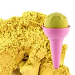 Fluffy Sand Ice Cream Shop - 4 kleuren speelzand en accessoires
