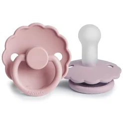 Frigg Daisy Bloom Fopspenen Siliconen Baby Pink/Soft Lilac - Set Van 2