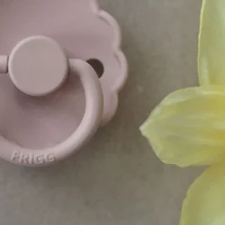 Frigg Daisy Bloom Fopspenen Siliconen Baby Pink/Soft Lilac - Set Van 2