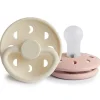 Frigg Moon Fopspenen Siliconen Blush/Cream - Set Van 2