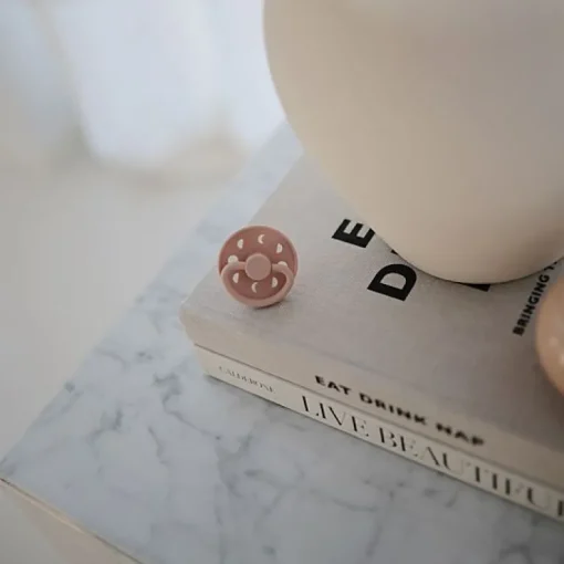 Frigg Moon Fopspenen Siliconen Blush/Cream - Set Van 2